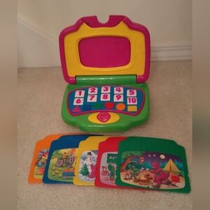 Mattel Barney The Dinosaur Interactive Learning Laptop